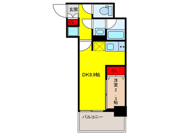 QUALITAS日本橋浜町の物件間取画像